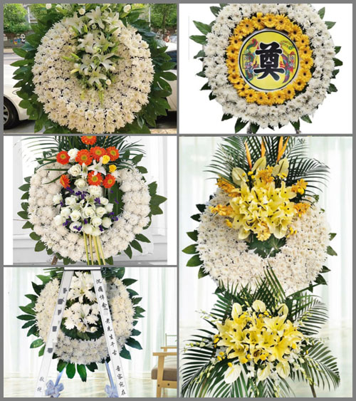 山东青岛平度市仁兆镇大刘戈庄村花圈速递